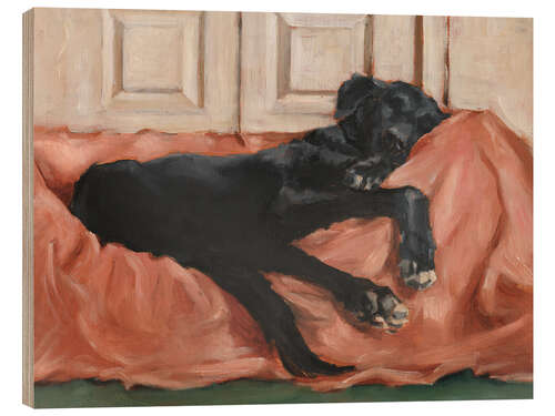 Obraz na drewnie Dog's Sleep