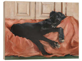 Obraz na drewnie Dog's Sleep