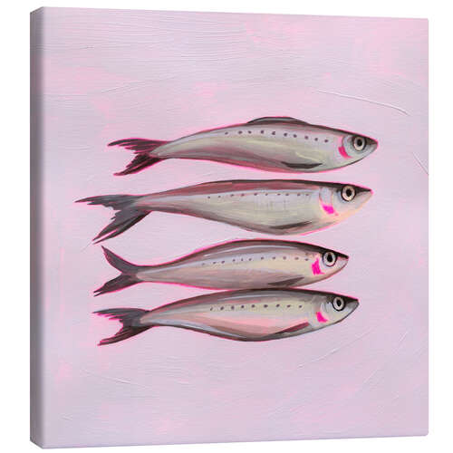 Leinwandbild Neon-Sardinen