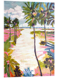 Acrylic print Palm Trees in Bright Sun II - Karen Fields
