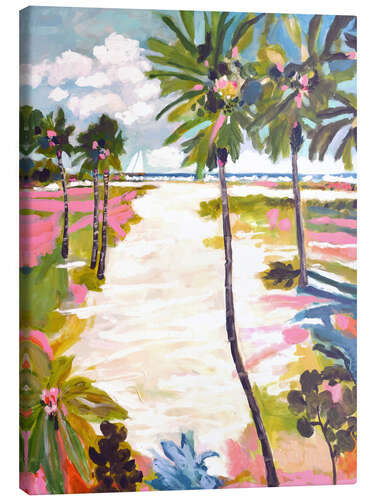 Canvas print Palm Trees in Bright Sun II