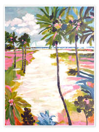 Wall print Palm Trees in Bright Sun II - Karen Fields