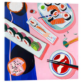 Tableau en verre acrylique Sushi Me