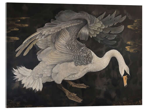 Tableau en verre acrylique Dark Swan