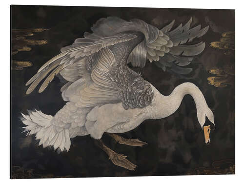 Tableau en aluminium Dark Swan