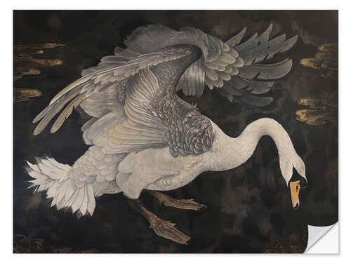 Muursticker Dark Swan