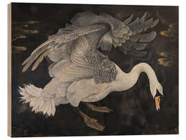 Quadro de madeira Dark Swan