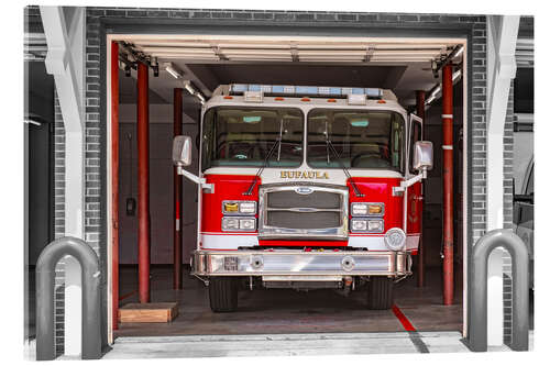 Acrylic print Fire truck in Eufaula, Alabama