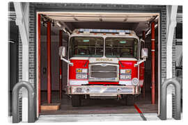 Acrylic print Fire truck in Eufaula, Alabama - HADYPHOTO