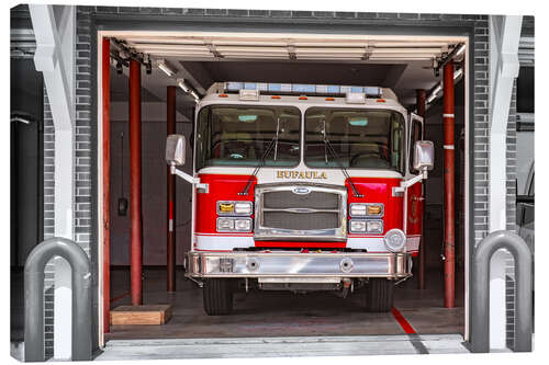 Leinwandbild Feuerwehrauto in Eufaula, Alabama