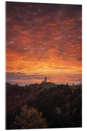 Obraz na szkle akrylowym Burning sky above Slovenia - Martin Podt