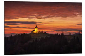 Aluminium print Slovenia - Shining on the top - Martin Podt