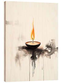 Holzbild Wunderlampe - Peter Roder