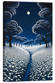 Tableau sur toile Night over the Sea of Flowers - Peter Roder