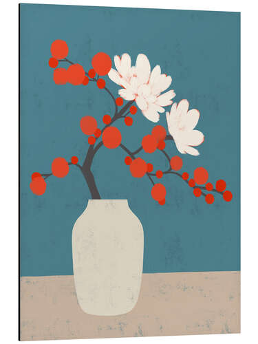 Alubild Japanische Vase