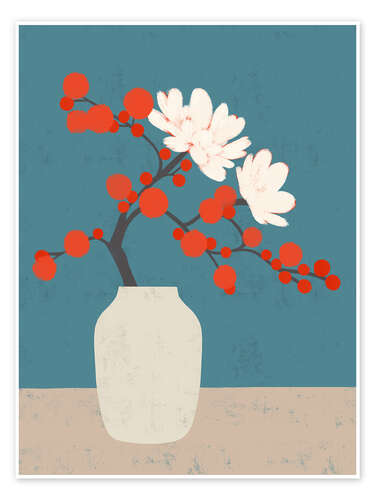 Poster Japanische Vase