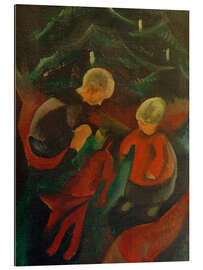 Gallery Print Zwei Kinder unterm Weihnachtsbaum, 1914