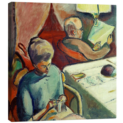 Stampa su tela Portrait of the Parents, 1912