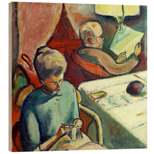 Wood print Portrait of the Parents, 1912