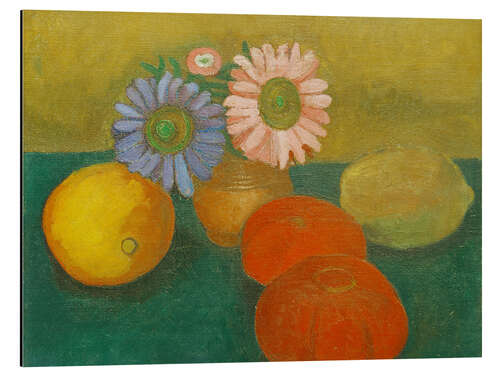 Aluminiumsbilde Still Life with Asters and Tomatoes, 1906