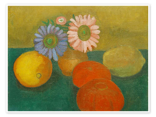 Poster Still Life with Asters and Tomatoes, 1906