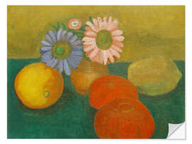 Wandsticker Stilleben mit Astern und Tomaten, 1906