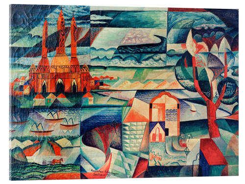 Stampa su vetro acrilico Russian picture sheet, 1918