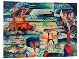 Obraz na szkle akrylowym Russian picture sheet, 1918 - Paul Adolf Seehaus