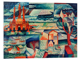 Foam board print Russian picture sheet, 1918