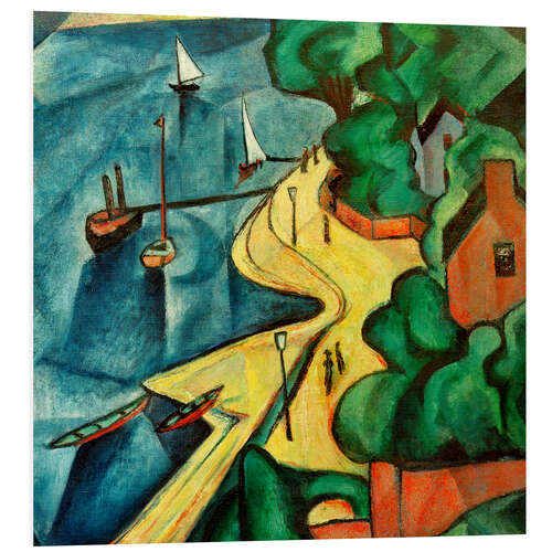 Obraz na PCV Rhine bank near Bonn, 1913
