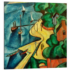 Magnettafel Rheinufer bei Bonn, 1913