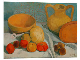 Foam board print Still Life with Yellow Bowl and Clay Jug, 1906 - Paula Modersohn-Becker