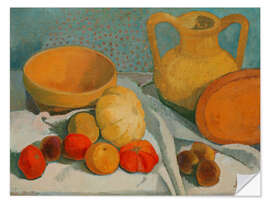 Wall sticker Still Life with Yellow Bowl and Clay Jug, 1906 - Paula Modersohn-Becker