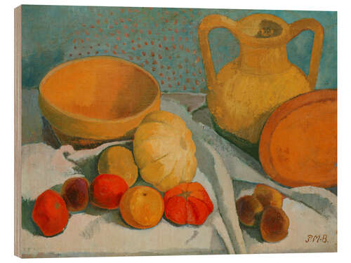 Wood print Still Life with Yellow Bowl and Clay Jug, 1906