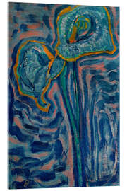 Tableau en verre acrylique Aäronskelken (Arum rods), 1910 - Piet Mondrian