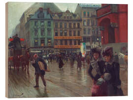Quadro de madeira Königstraße at the Berlin City Hall - Paul Hoeniger