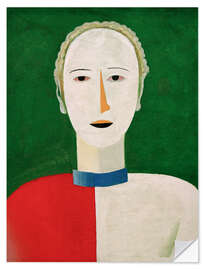 Självhäftande poster Female Portrait