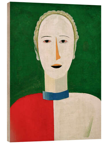 Tableau en bois Female Portrait