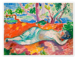 Wall print Rider, Sleeping Woman, 1906 - Henri Manguin