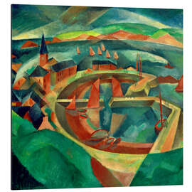 Tableau en aluminium Harbor, 1916 - Paul Adolf Seehaus
