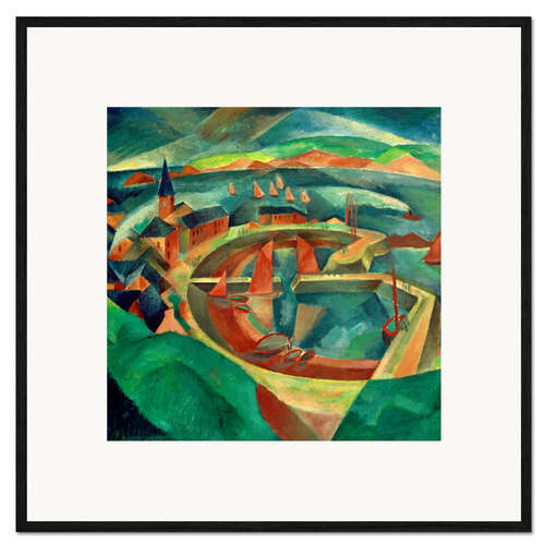 Framed art print Harbor, 1916