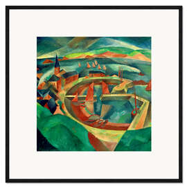 Framed art print Harbor, 1916 - Paul Adolf Seehaus