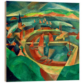 Tableau en bois Harbor, 1916