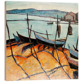 Holzbild Martigues (La pointe de Brescou), 1929 - Nico Klopp