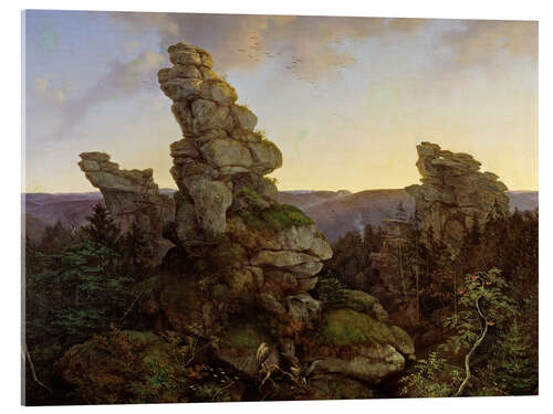 Cuadro de metacrilato The Greifensteine in the Saxon Ore Mountains, 1840