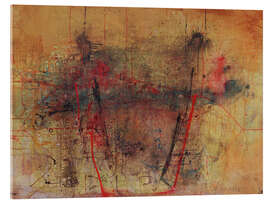 Obraz na szkle akrylowym Yellow Composition - Otto Alfred Wolfgang Schulze