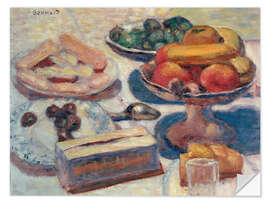 Selvklæbende plakat Still Life with Pastries, 1929