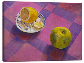 Leinwandbild Apfel und Zitrone, 1930 - Kosjma Ssergej Petroff-Wodkin