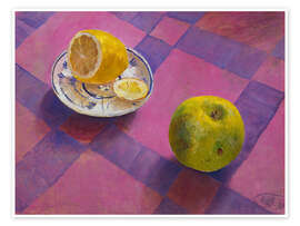 Obra artística Apple and Lemon, 1930 - Kosjma Ssergej Petroff-Wodkin
