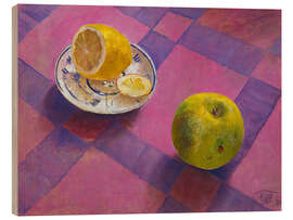 Tableau en bois Apple and Lemon, 1930 - Kosjma Ssergej Petroff-Wodkin